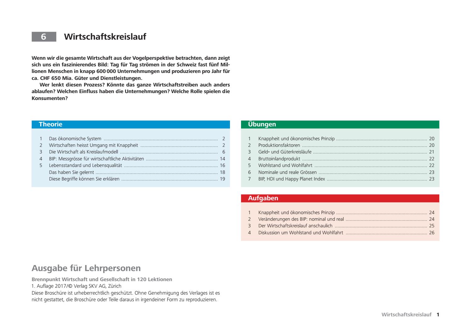 6 Wirtschaftskreislauf 120 Lektionen Lp 1a 2017 Low By Str