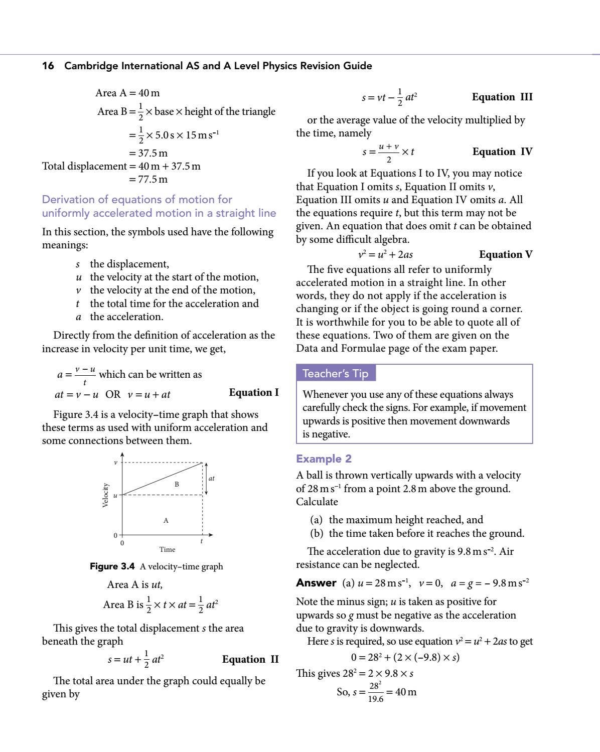 Preview Cambridge International AS and A Level Physics Revision Guide ...