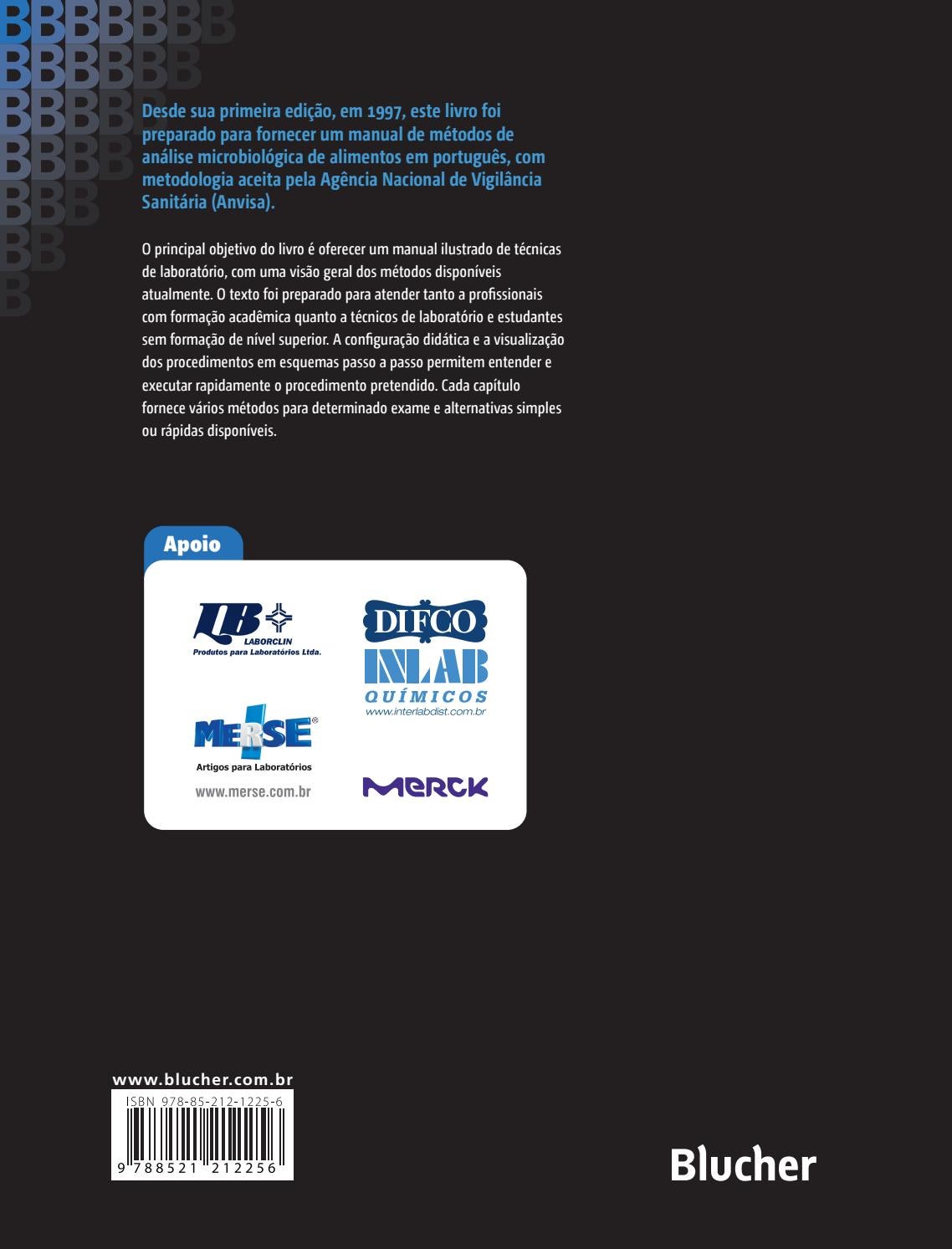 Manual de Métodos de Análise Microbiológica de Alimentos e