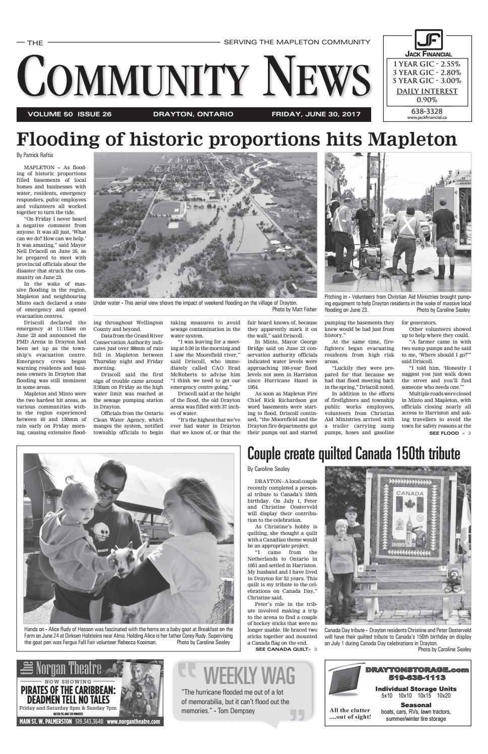 Drayton Community News June 30, 2017 by WHA Publications Ltd. Issuu