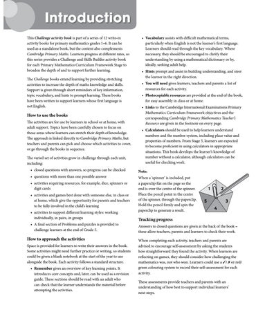 Preview Cambridge Primary Mathematics Challenge Book 5 by Cambridge ...