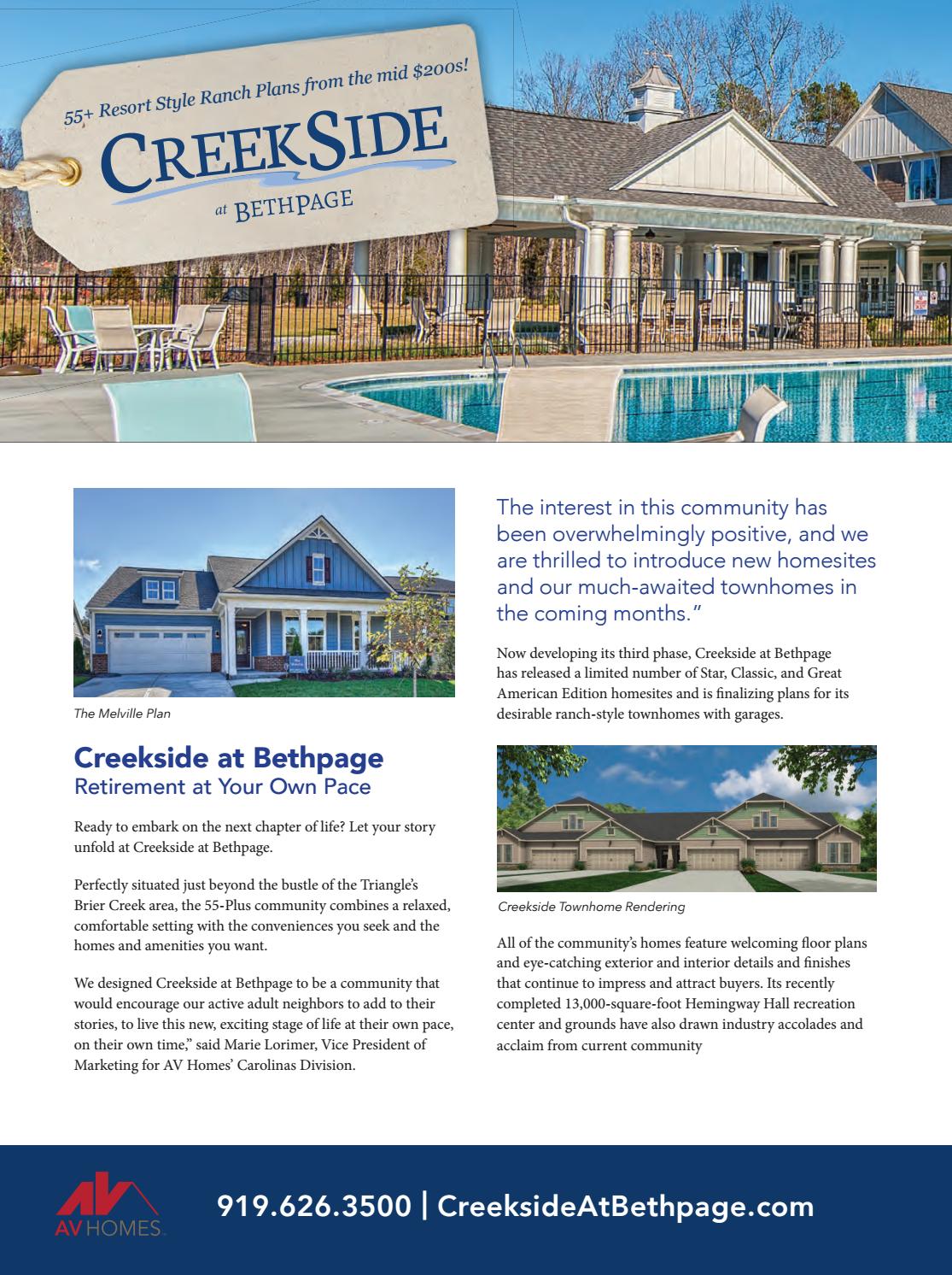 creekside retirement community on New Homes Ideas Summer 17 Issue By New Homes Ideas Issuu