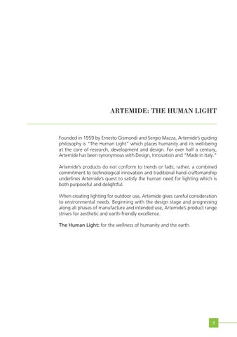 Artemide North America Artemide 目录 户外 2017 第 5 页