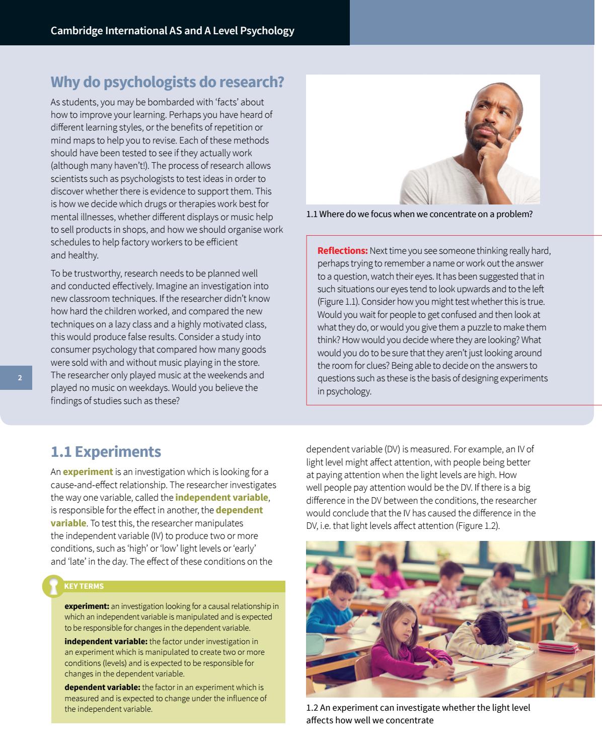 Preview Cambridge International AS and A Level Psychology by Cambridge