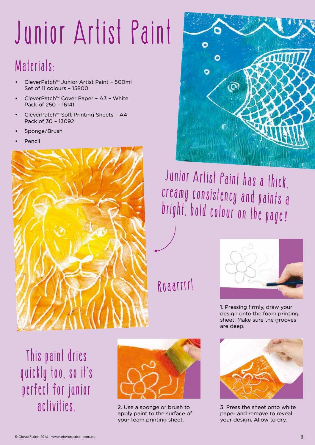 Cleverpatch Activity.pdf CleverPatch children's paint activities craft eBook 2016 by CleverPatch ...