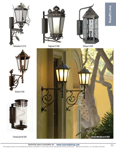 Solara Custom Doors & Lighting – 灯饰目录 2012 第 13 页