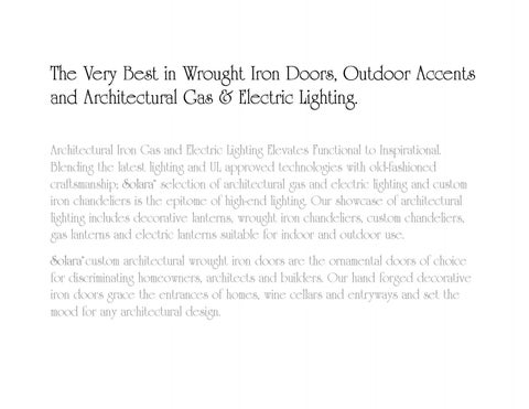 Solara Custom Doors & Lighting – 灯饰目录 2010 第 3 页