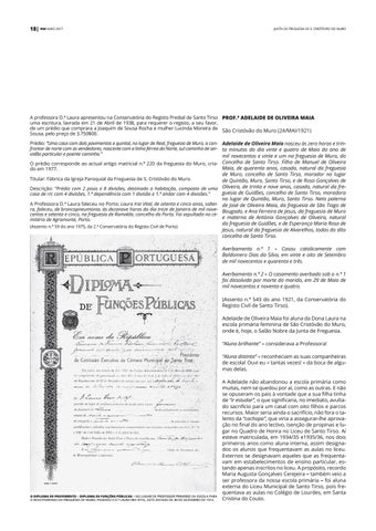 Boletim informativo da Junta 德文 Freguesia 德文 S. Cristóvão do Muro - Ed.4 第 18 页