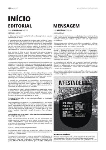 Boletim informativo da Junta 德文 Freguesia 德文 S. Cristóvão do Muro - Ed.4 第 2 页