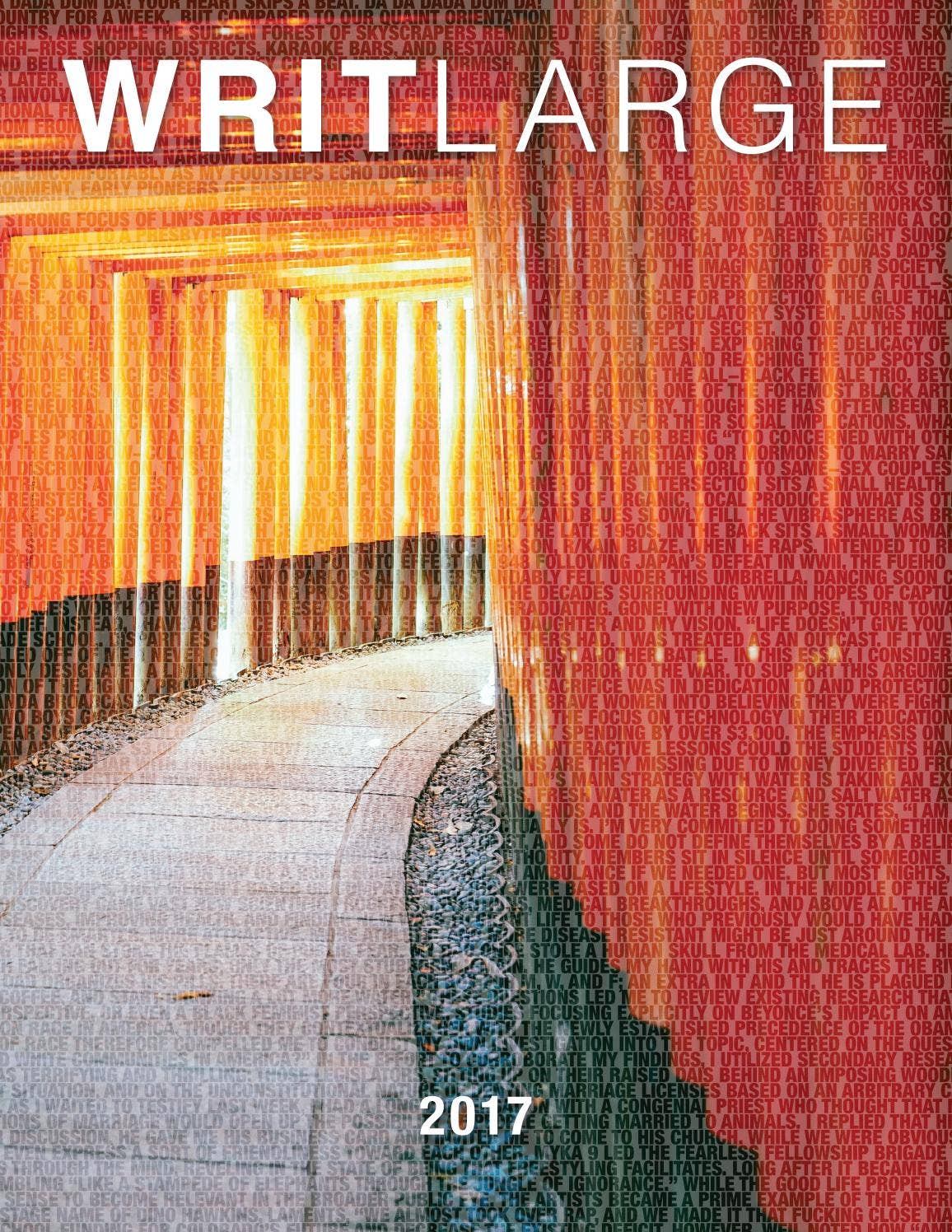 WRIT Large 2017 by University Writing Program University of Denver - Issuu