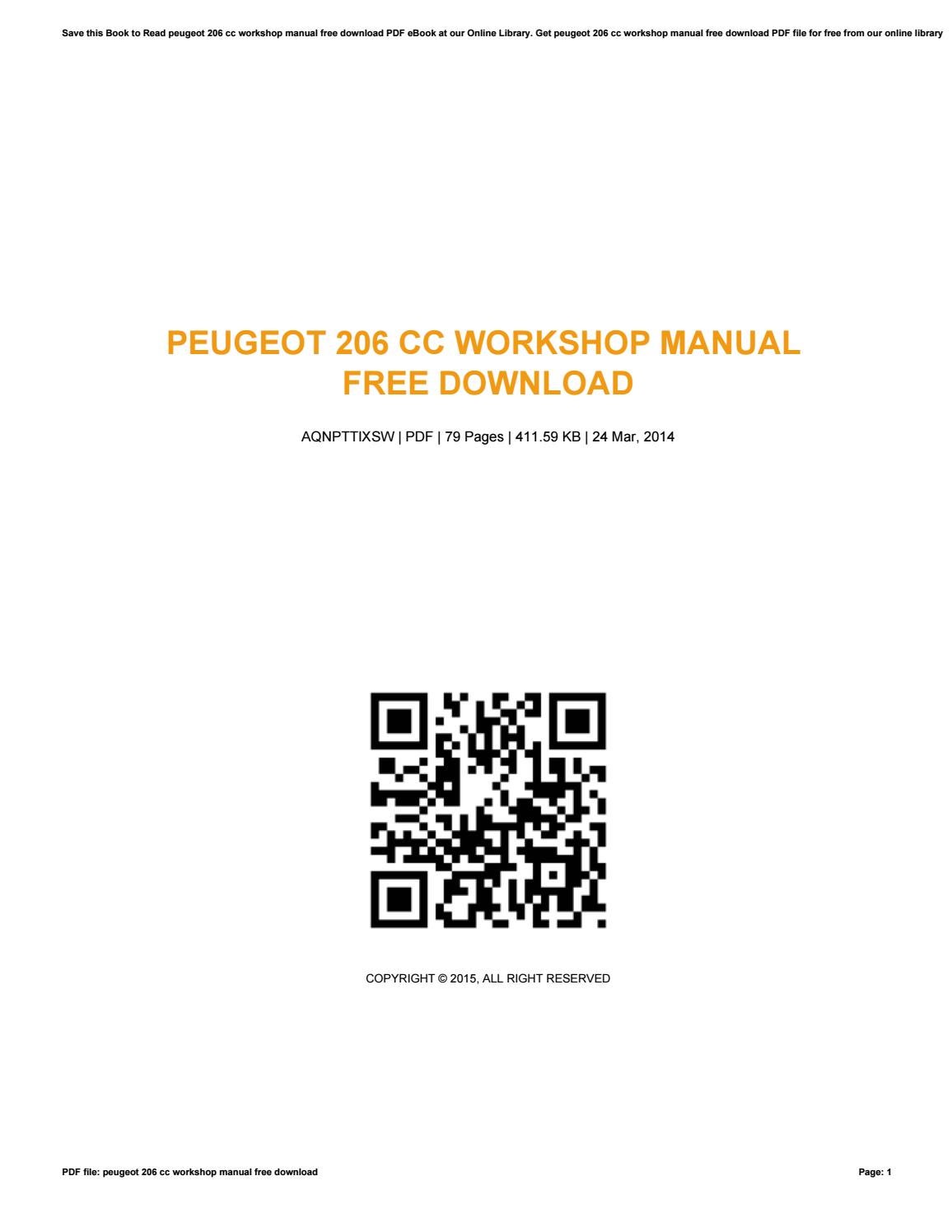 Download Software Werkplaatsboek Peugeot 206 Pdf