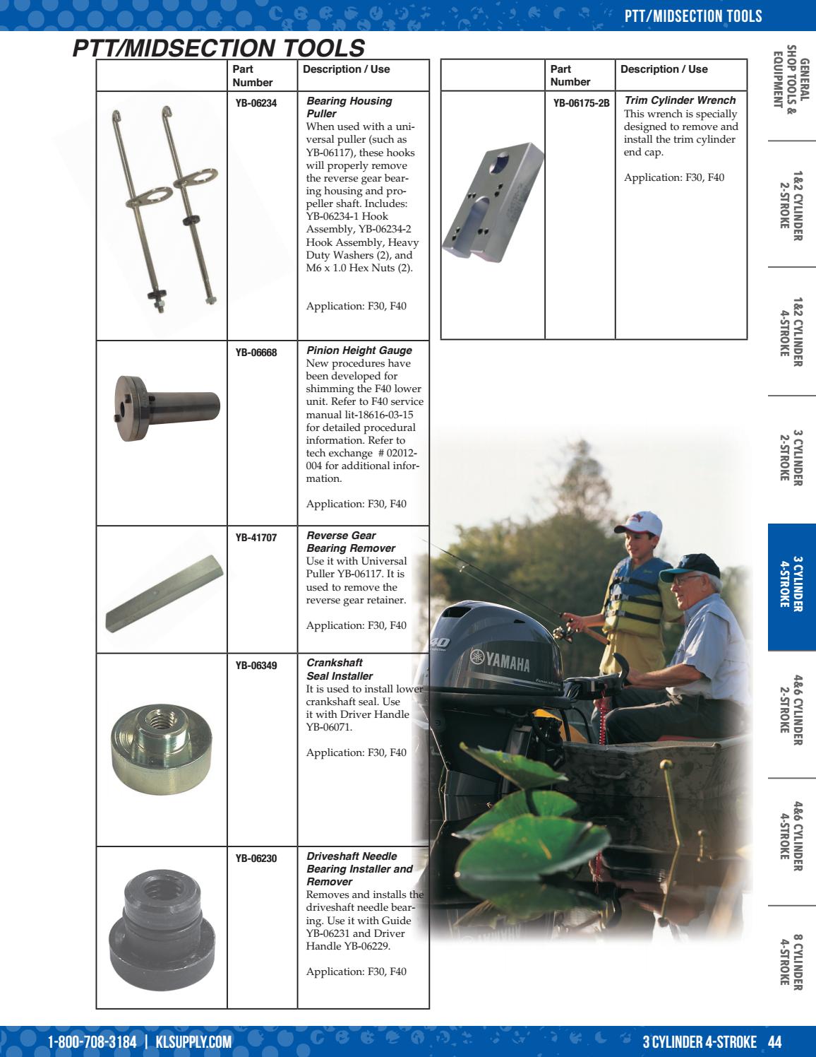 2017 Yamaha Marine Specialty Tool Catalog by K&L Supply Company Issuu