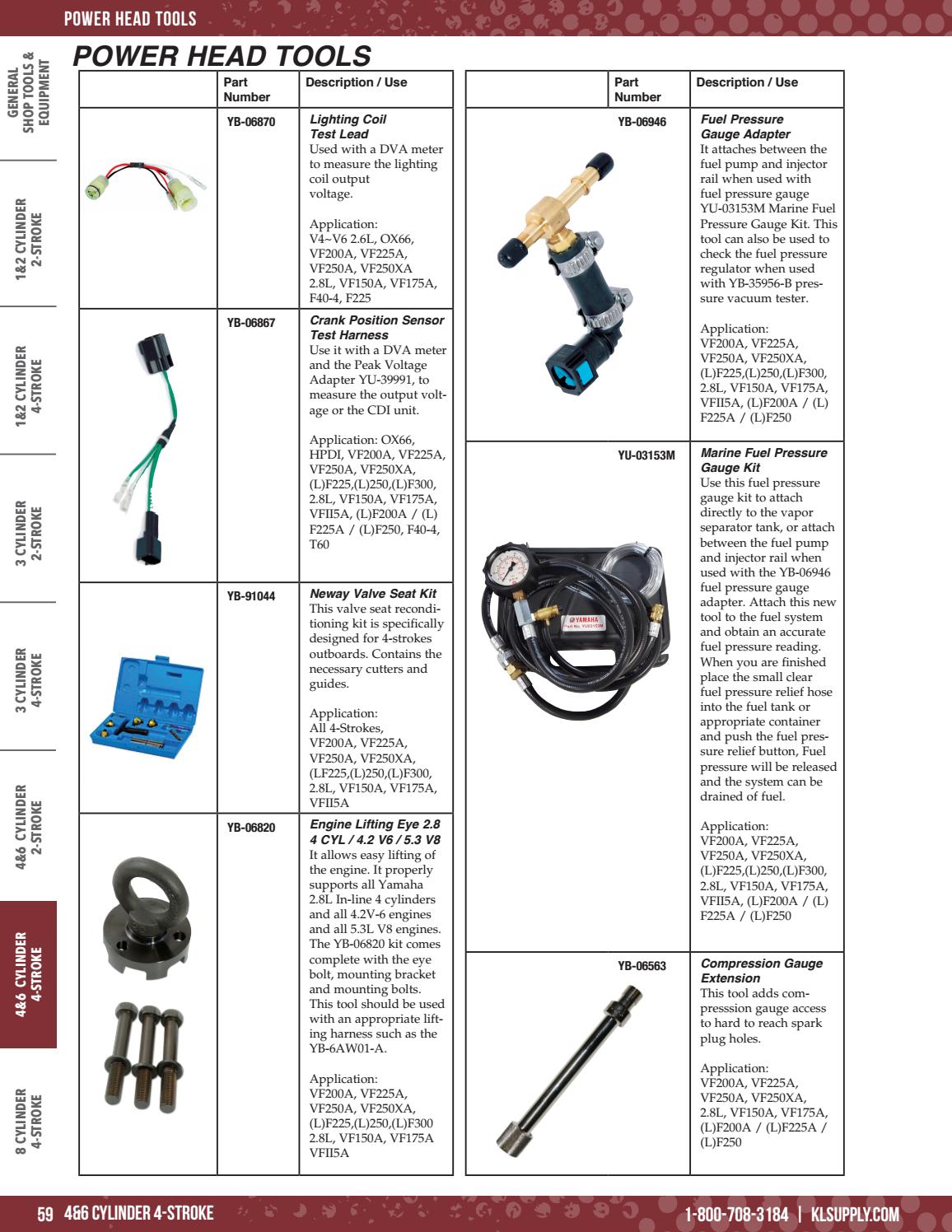 2017 Yamaha Marine Specialty Tool Catalog by K&L Supply Company Issuu