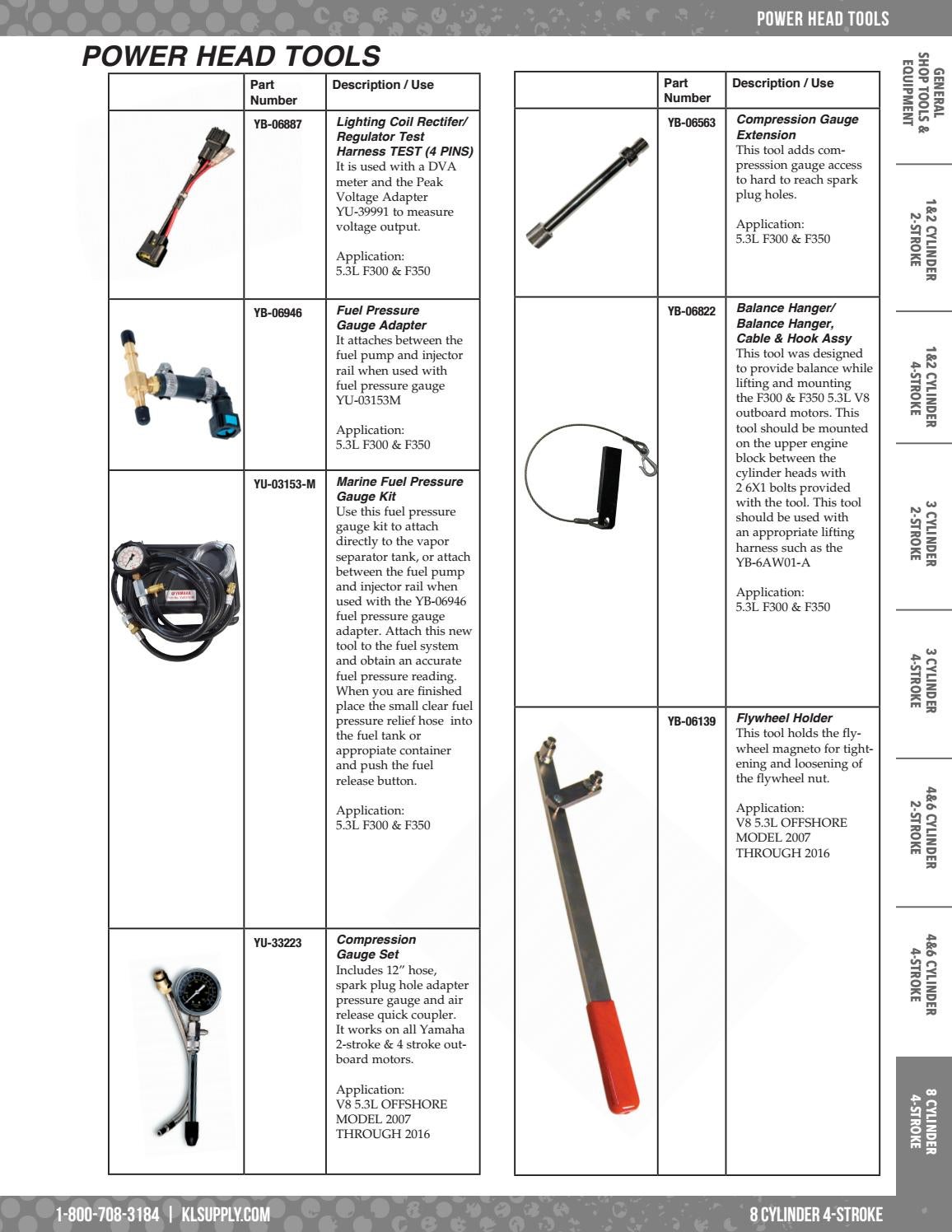 2017 Yamaha Marine Specialty Tool Catalog by K&L Supply Company Issuu