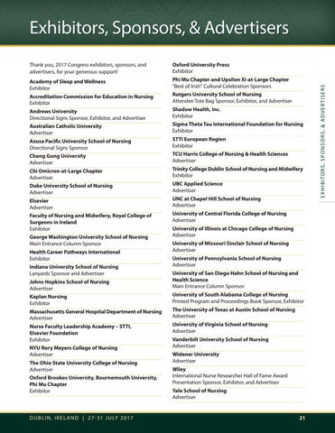 28th 国际 Nursing Research Congress 第 21 页