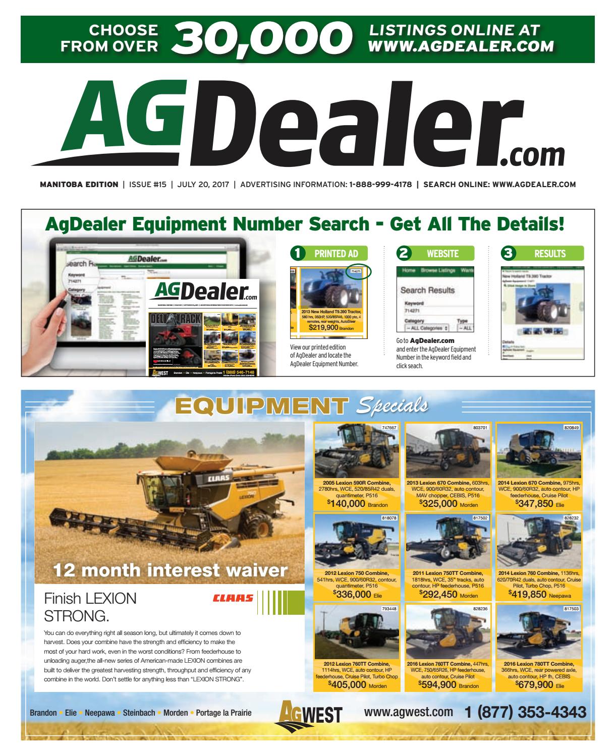 Wheel &amp; Deal Manitoba, July 20, 2017 by Farm Business Communications -  issuu