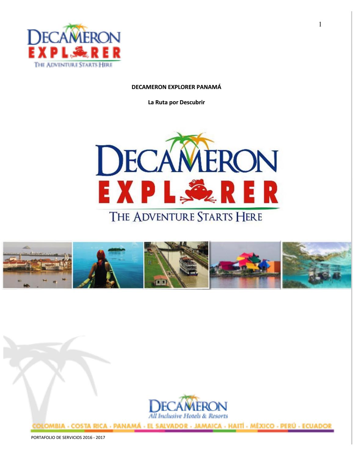 ES Decameron Explorer Panamá by Hoteles Decameron issuu