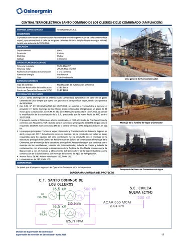 Proyectos relevantes de generación y transmisión de energía en ...