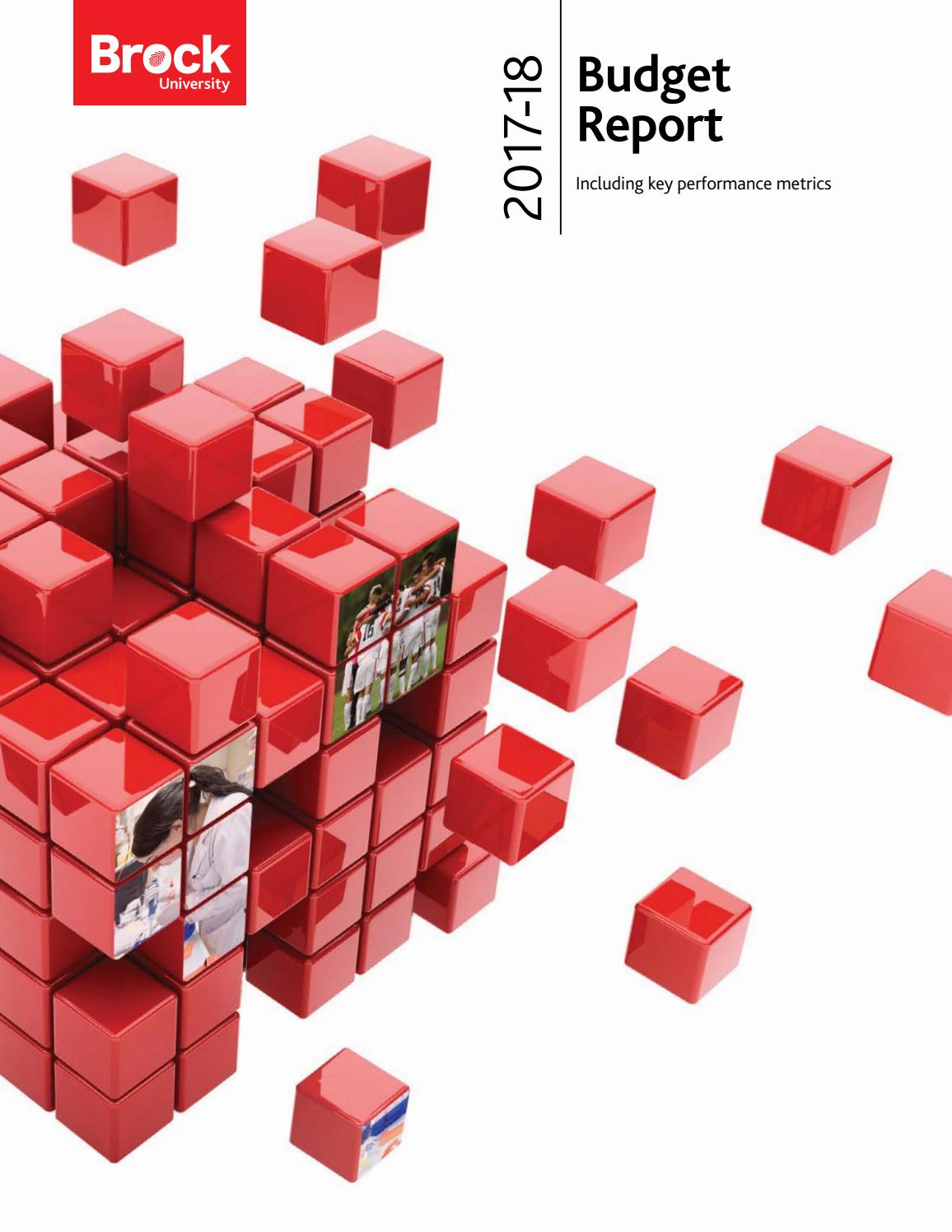 2017 18 Budget Report By Brock University Issuu 2017 18 Budget Report By Brock University Issuu