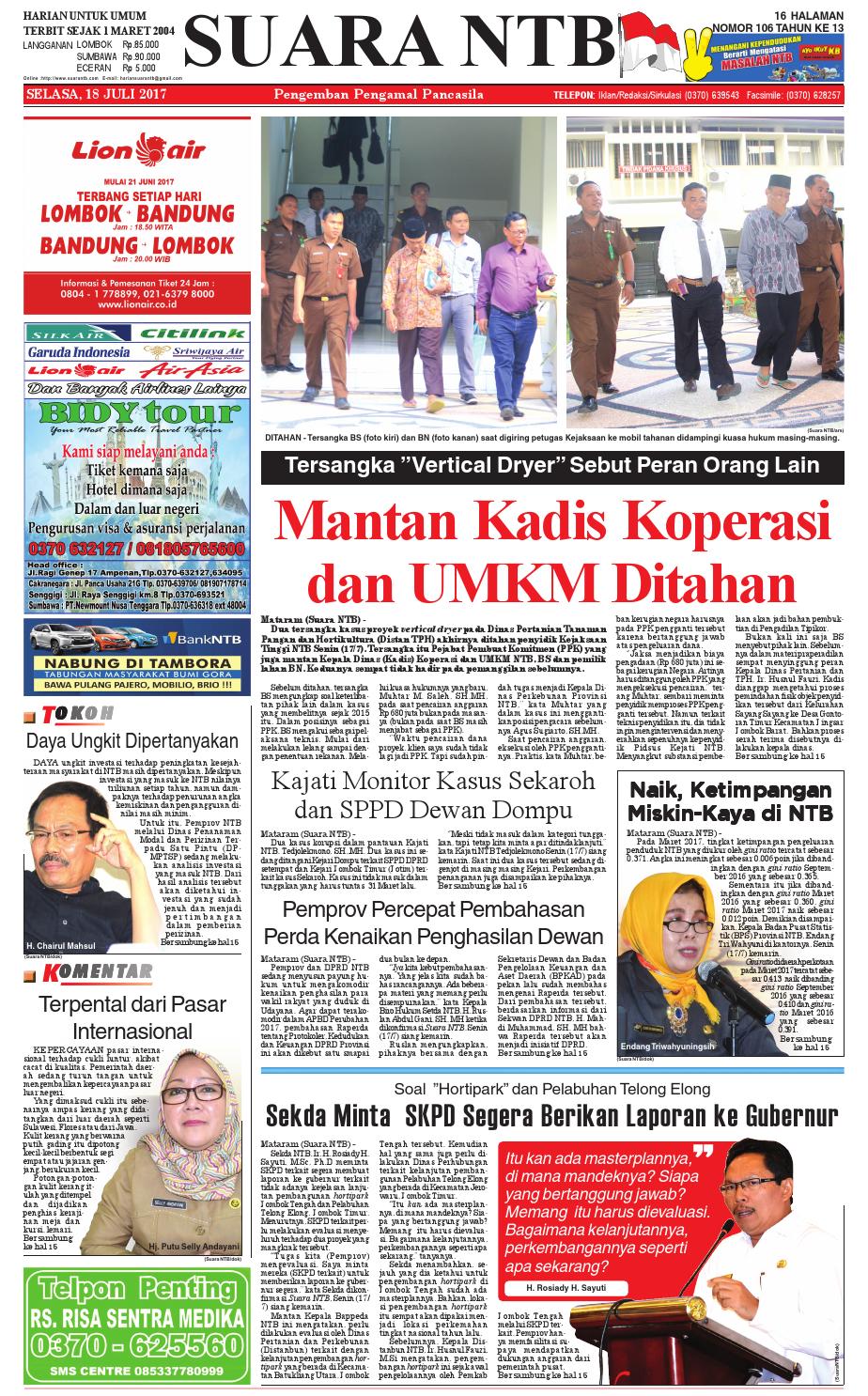 Edisi 18 Juli 2017 Suara NTB By E Paper KMB Issuu Edisi 18 Juli 2017 Suara NTB By E Paper KMB Issuu