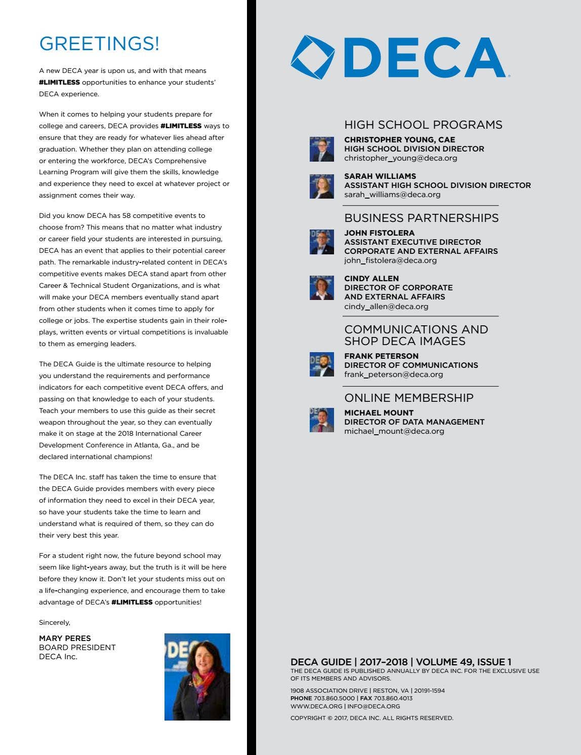 Deca Program Form DECA Guide 2017-18 by DECA Inc. - Issuu