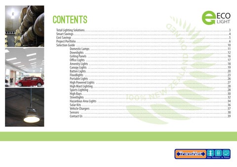TransNet NZ Ltd 灯饰目录 · ECOLight Quick 指南 第 2 页