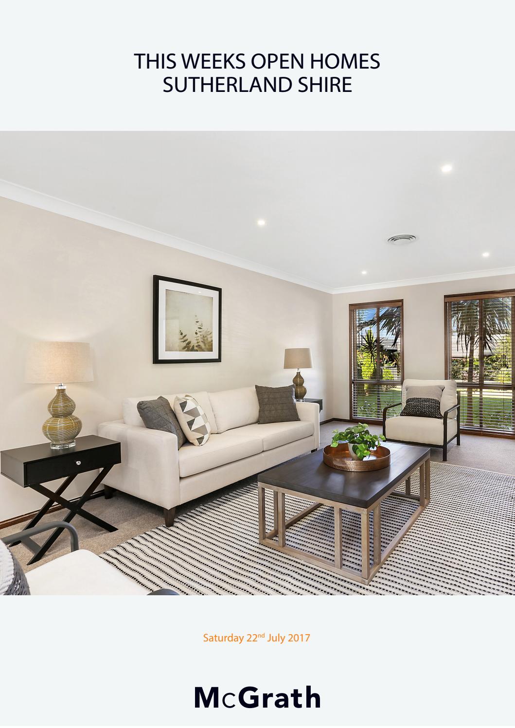 Open Homes in Sutherland Shire Saturday 22nd July 2017 by McGrath