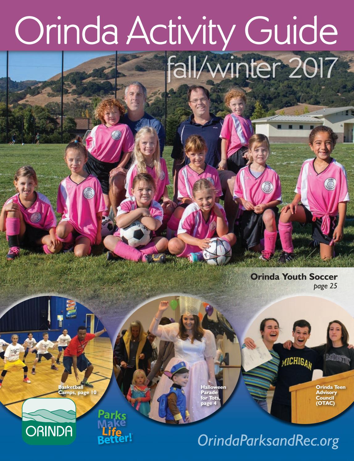 Orinda Activity Guide, Fall/Winter 2017 by City of Orinda Issuu