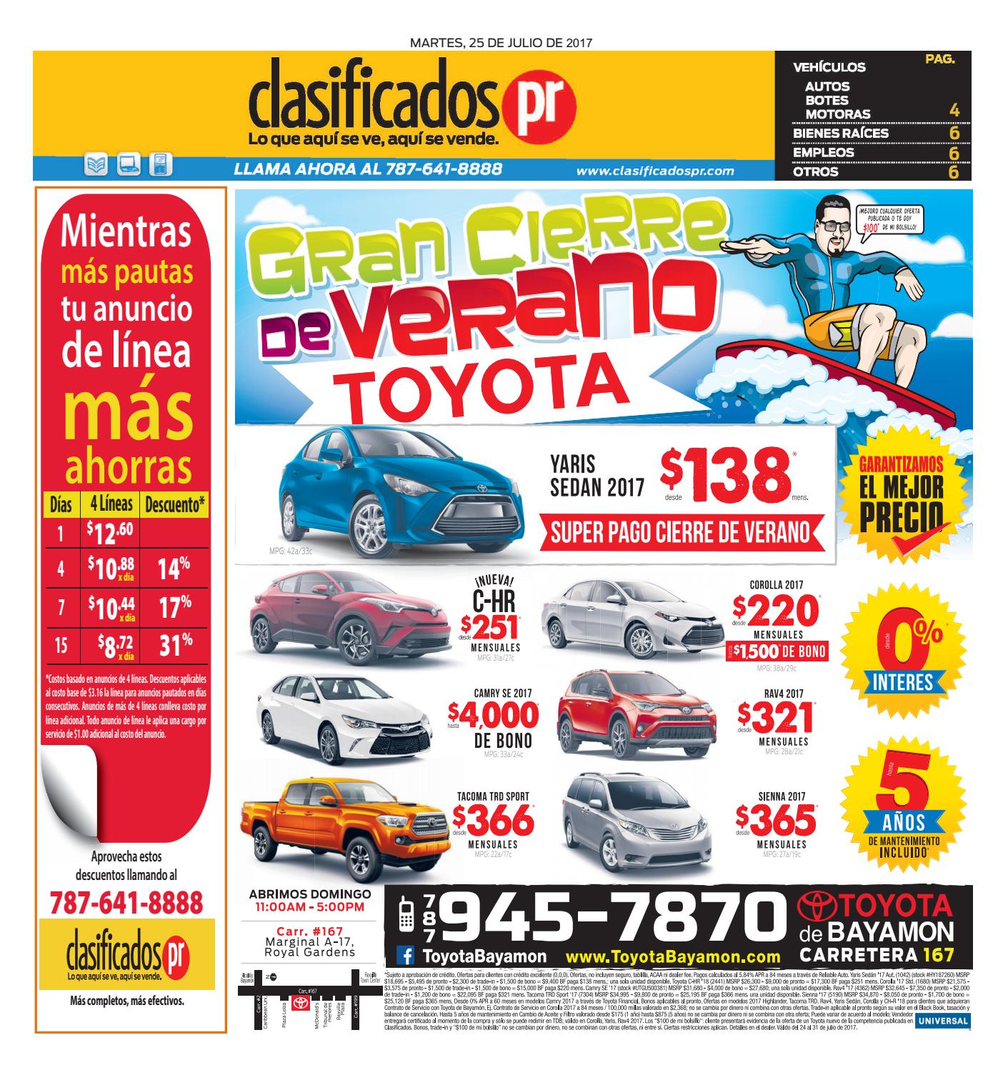 ClasificadosPR 07 25 2017 by Issuu