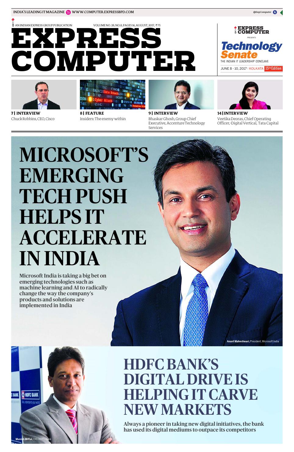Express Computer (Vol.28, No.8) August, 2017 by Indian Express - Issuu
