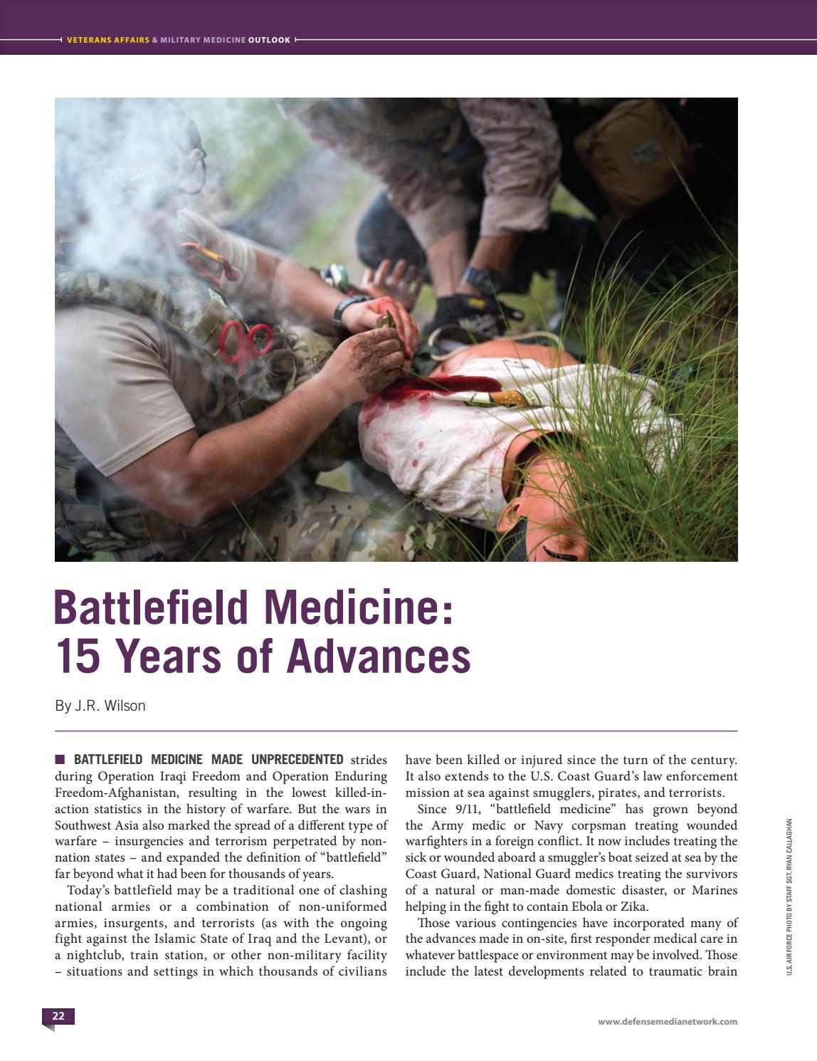 Veterans Affairs & Military Medicine Outlook 2016 by Faircount Media