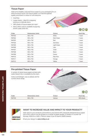 480 Sheets Orange Tissue Paper 500x750 Acid Free