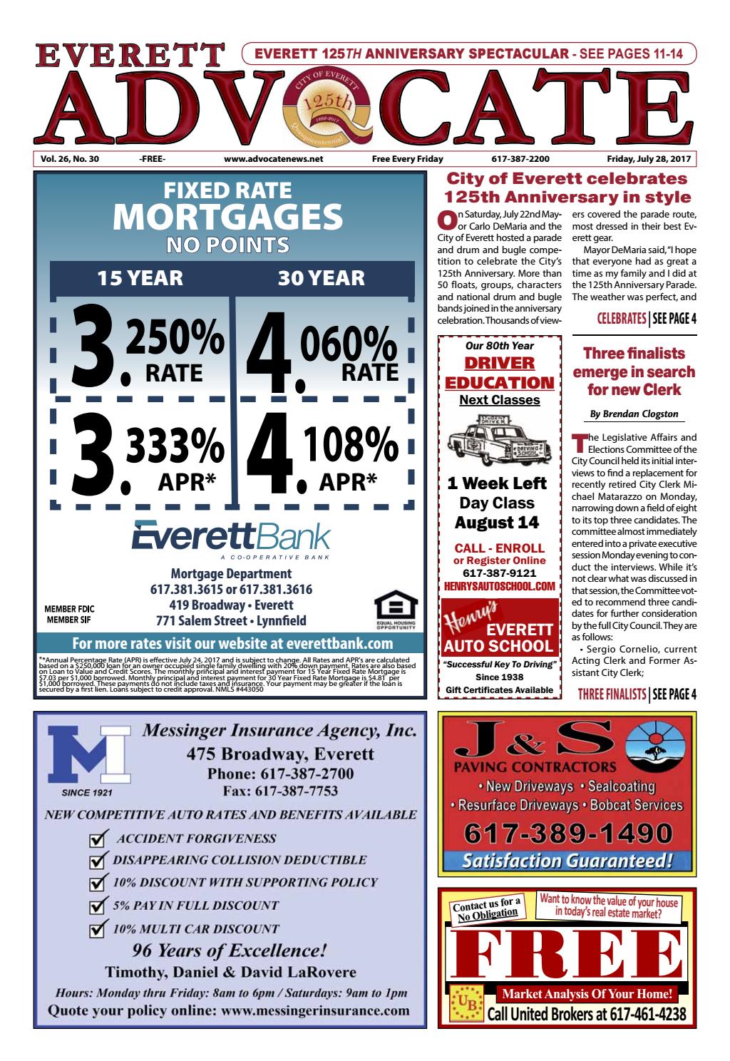 THE EVERETT ADVOCATE Friday, July 28, 2017 by Mike Kurov Issuu