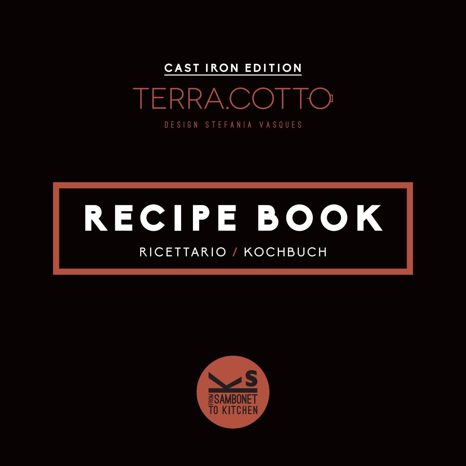 TerraCotto Cast Iron Recipe Book by Paderno Industrie