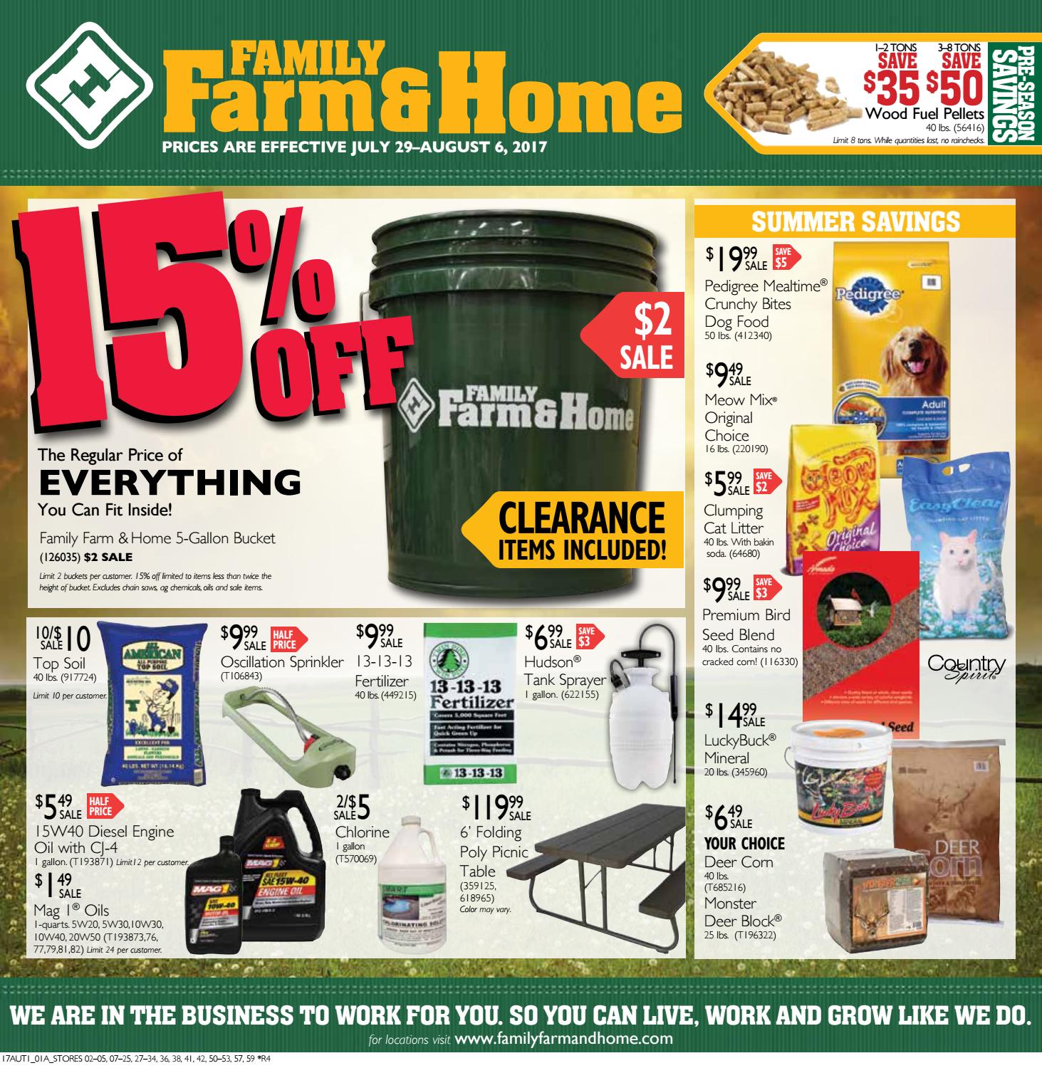 Archived, Inactive Ad Family Farm & Home AUT1 Ad (Effective July 29