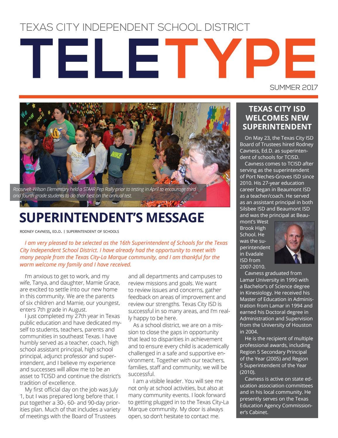 Teletype - Summer 2017 by Texas City Independent School District - Issuu