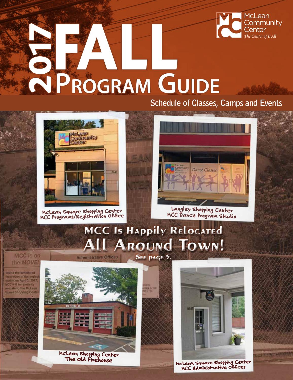 McLean Community Center's Fall 2017 Program Guide by McLean Community Center Issuu