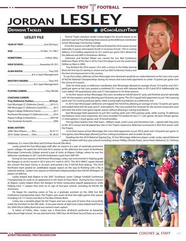 2017 Troy Football Media Guide by Troy University Athletics - Issuu