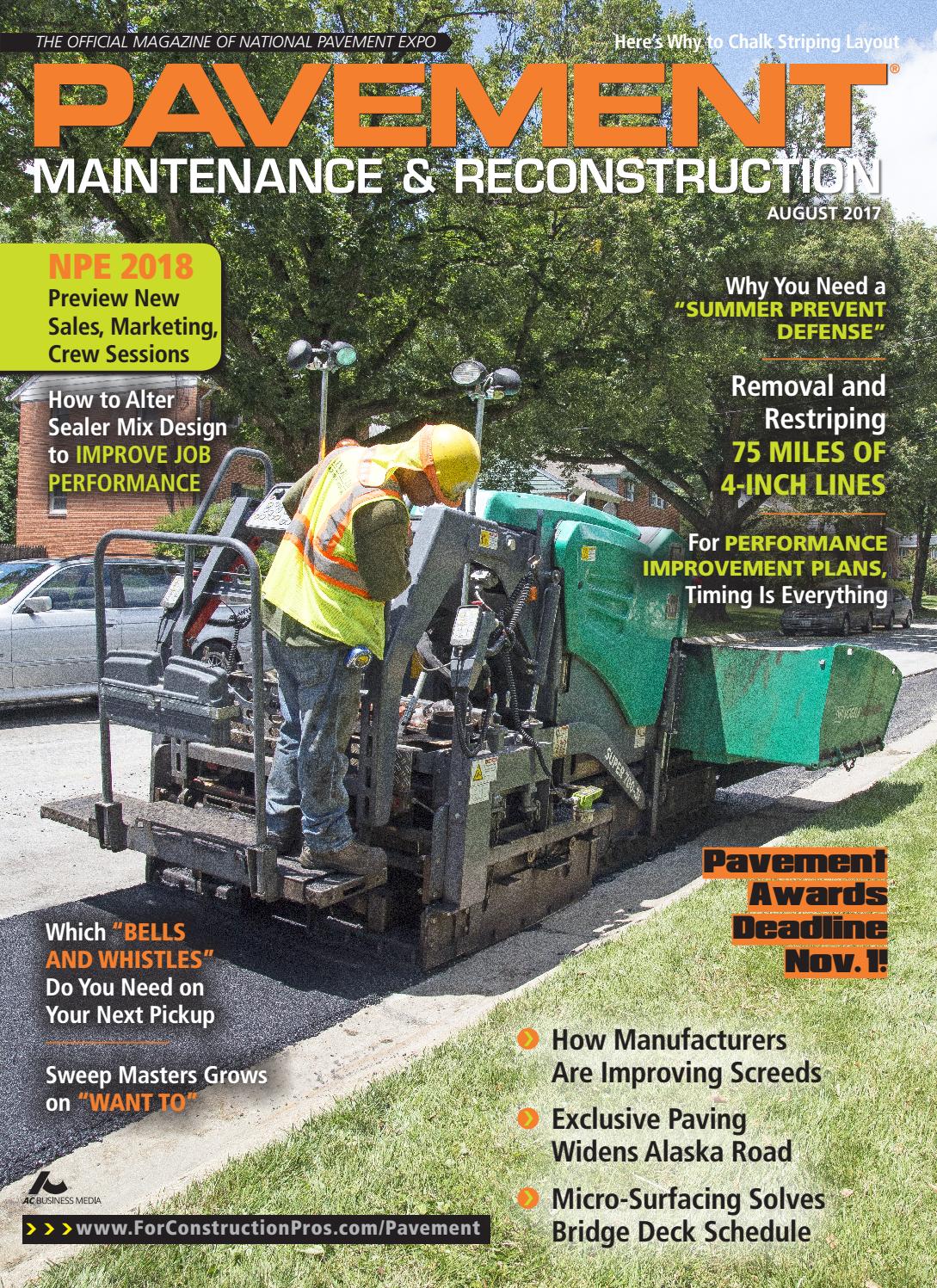 pavement maintenance reconstruction august 2017 by what can you do with a masters in business administration