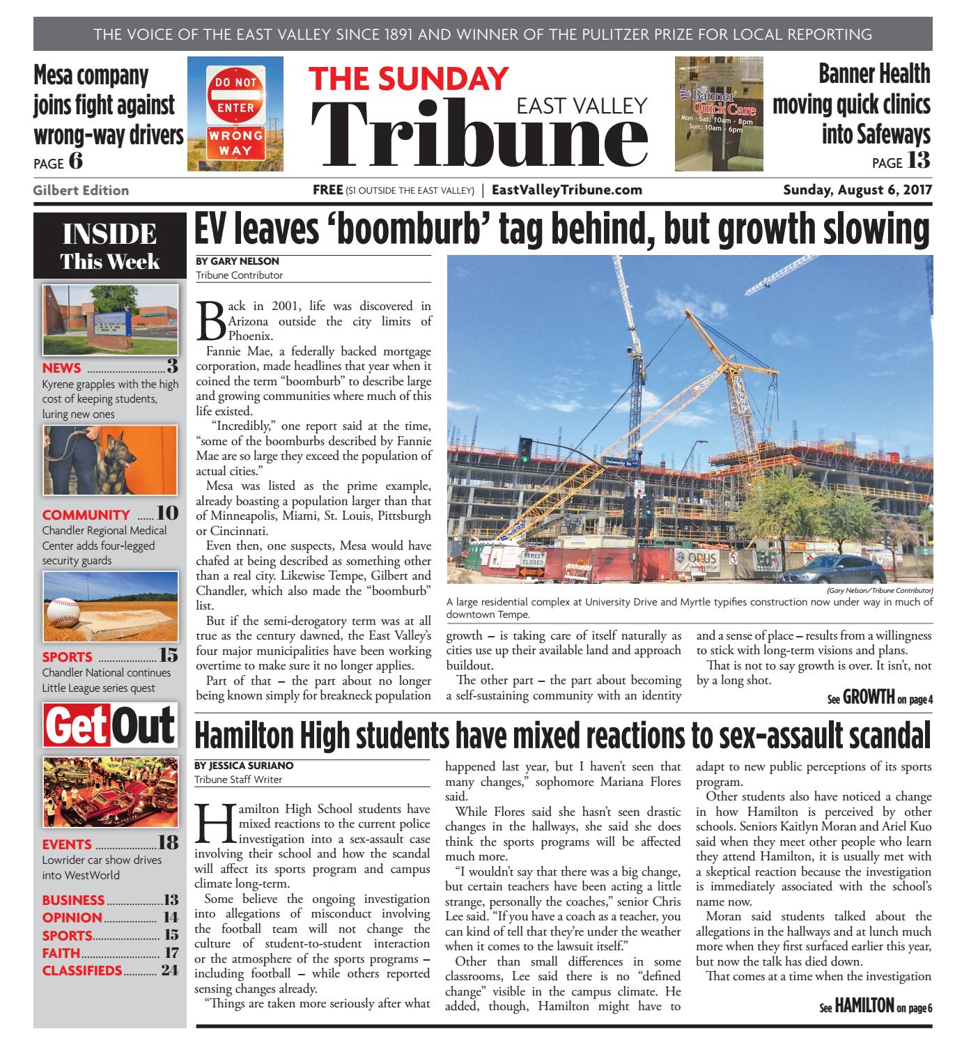 East Valley Tribune Gilbert Edition August 6 2017 By Times