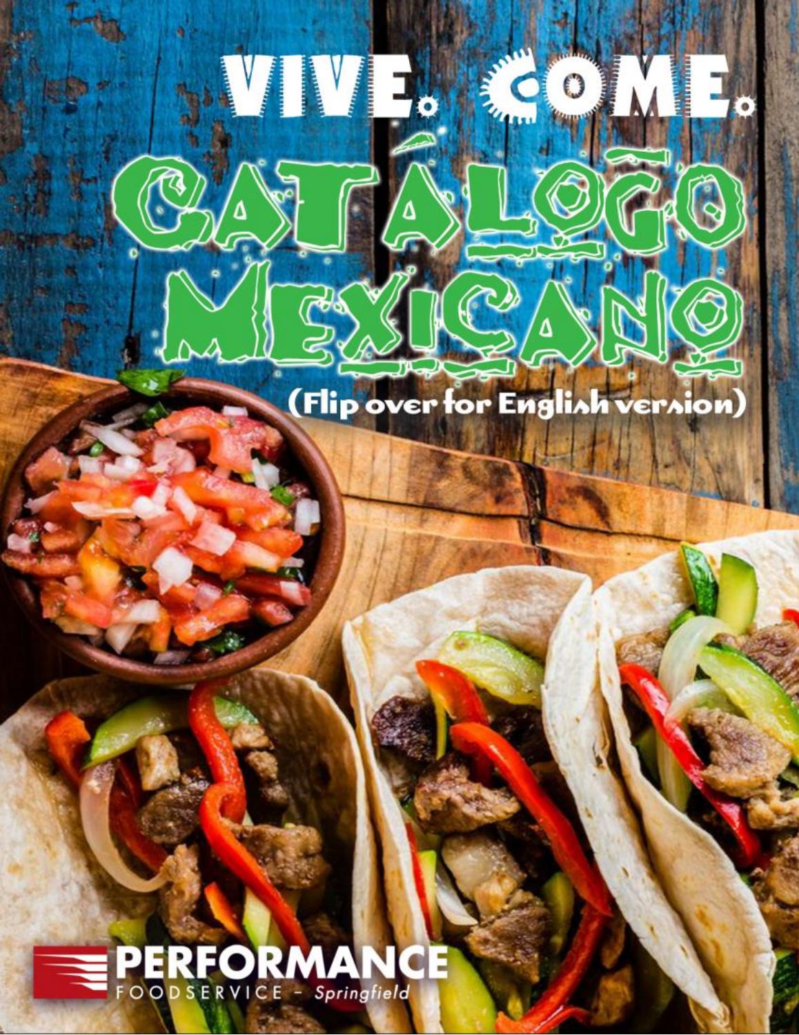 Mexican catalog spanish version by Performance Foodservice Issuu