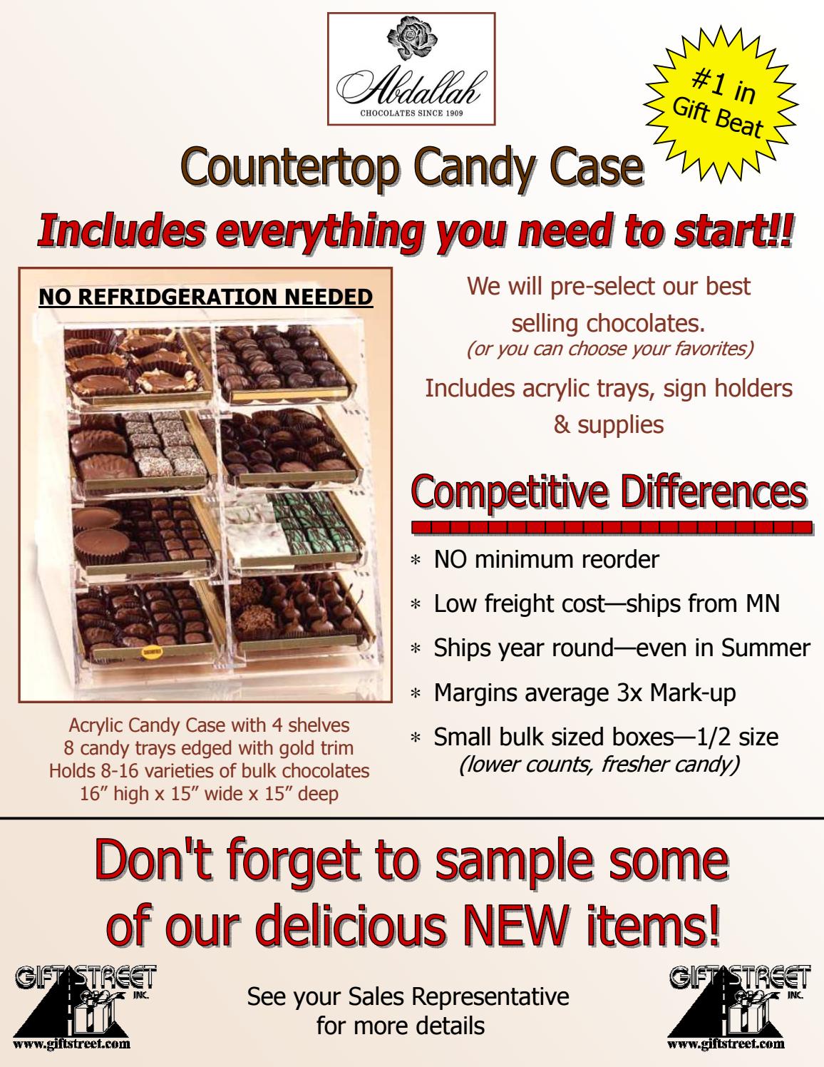 Abdallah Countertop Candy Case 2017 by The Street Brands Issuu