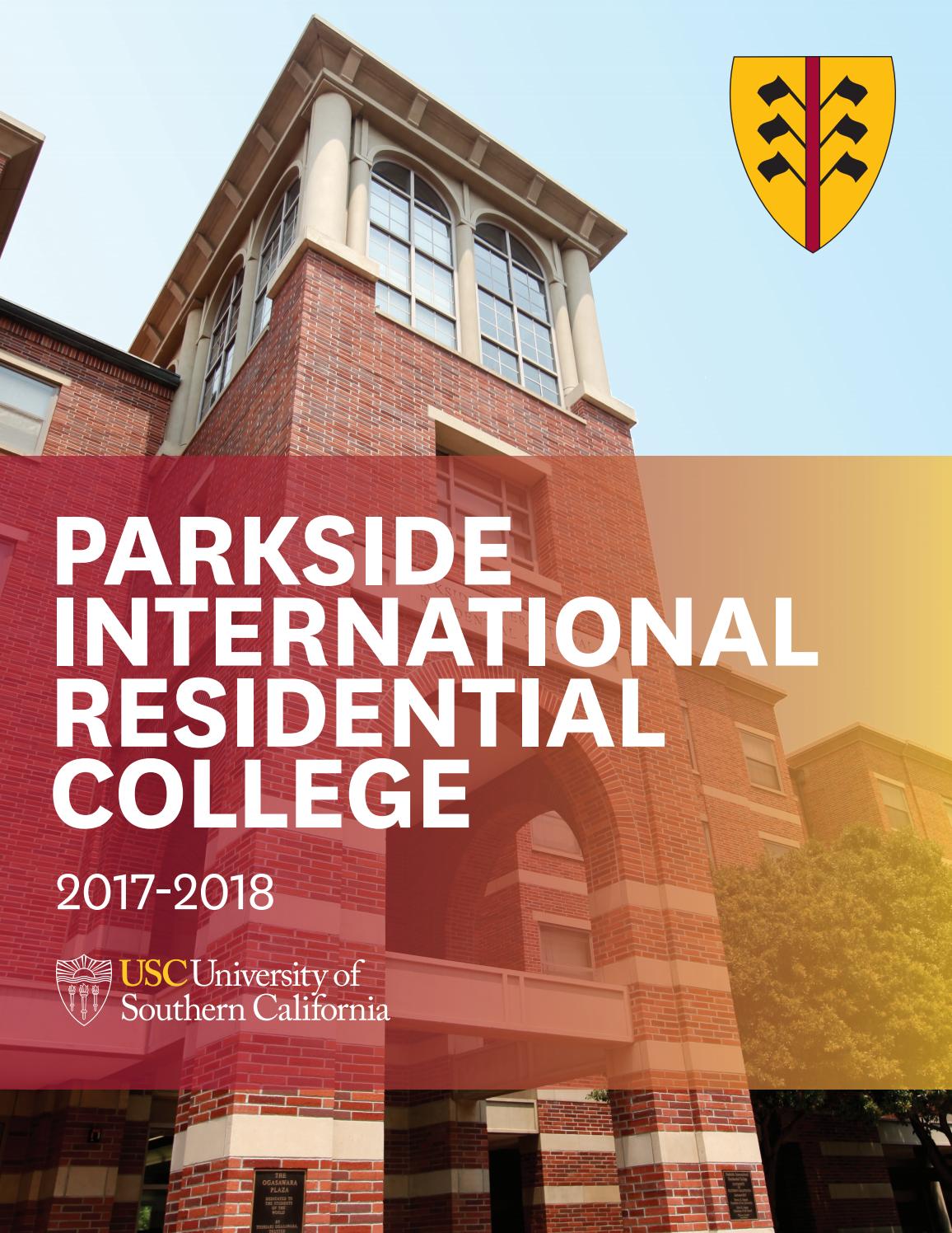 Welcome To Parkside International Residential College Fall 2017 By Welcome To Parkside International Residential College Fall 2017