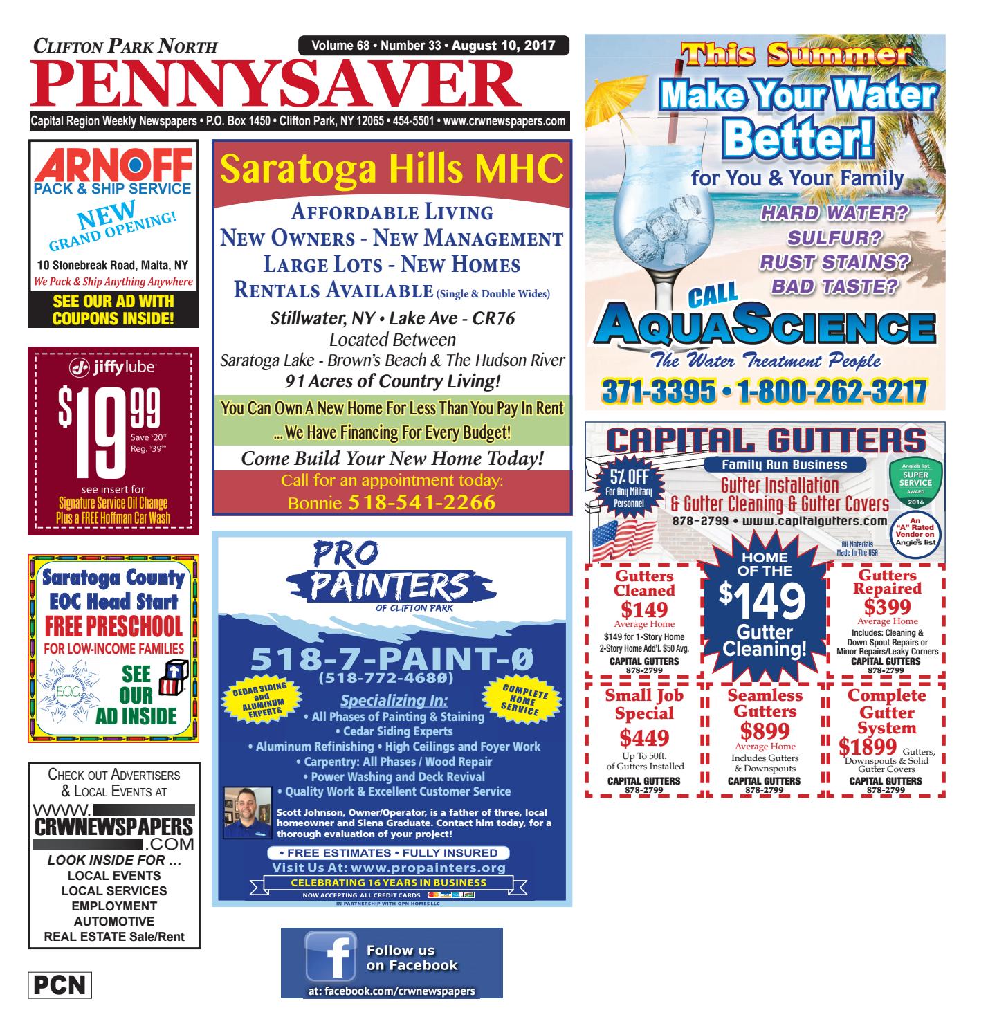 Clifton Park North Pennysaver 081017 By Capital Region Weekly