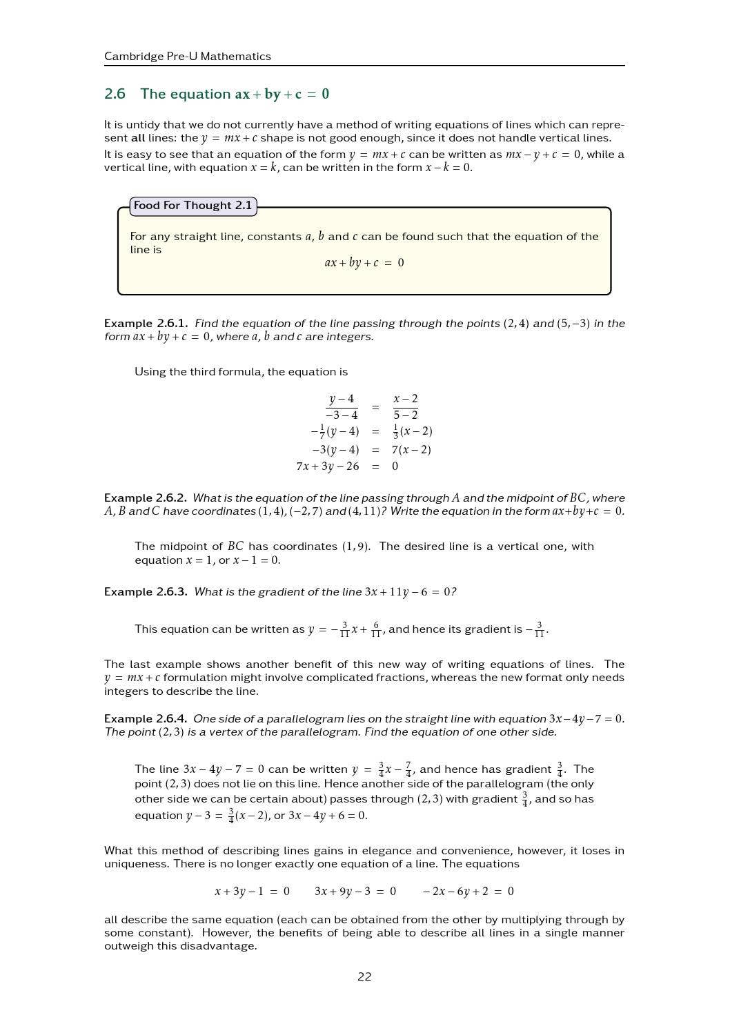 Preview Cambridge Pre-U Mathematics by Cambridge International ...