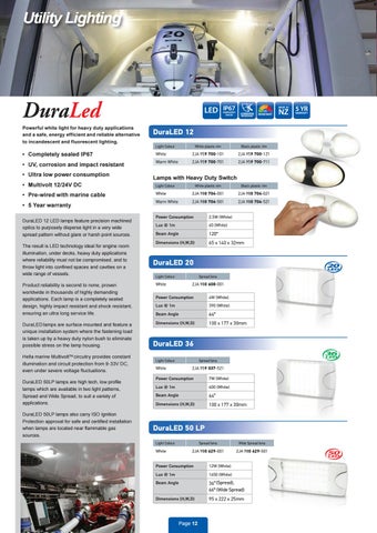 Hella marine 新品 and Overview 灯饰手册 2017 - Australia 第 12 页