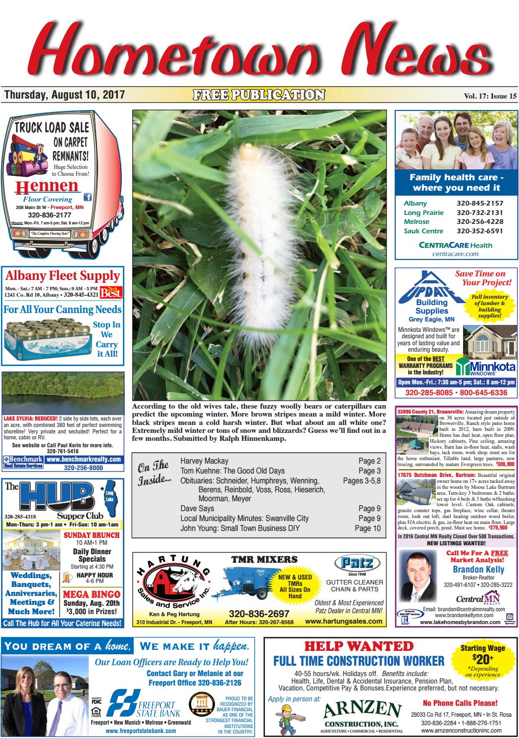 Hometown News August 10, 2017 by Hometown News Issuu