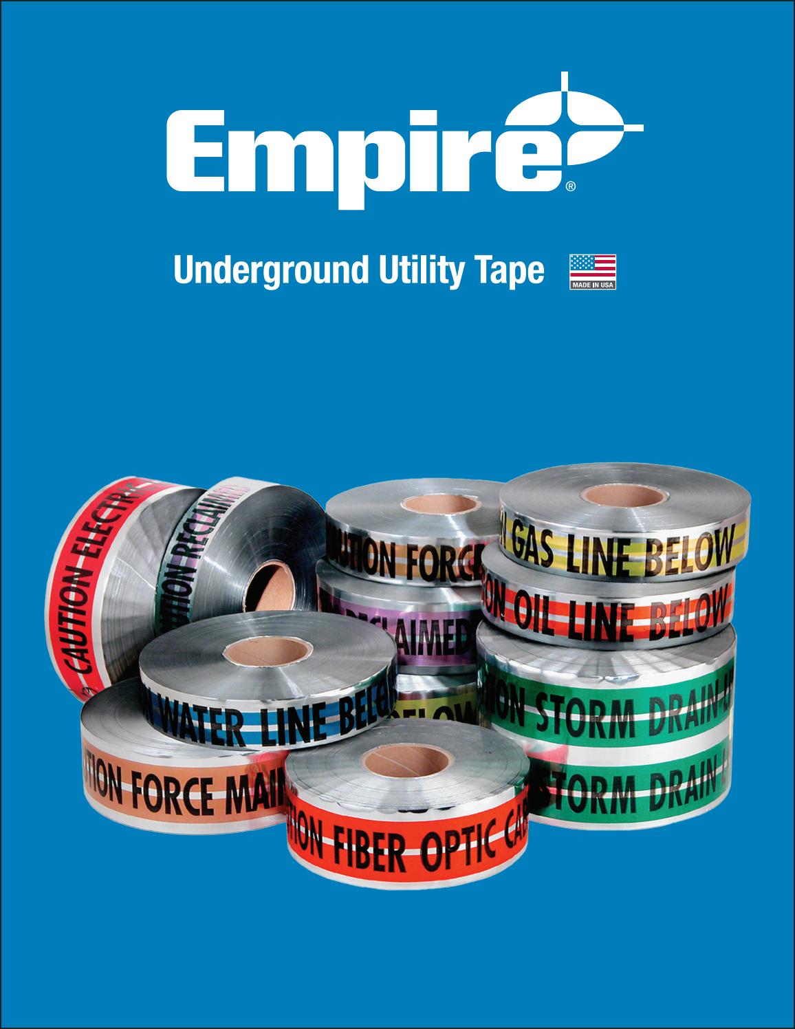 Empire Underground Tape Catalog by Ram Tool Construction Supply Co. Issuu