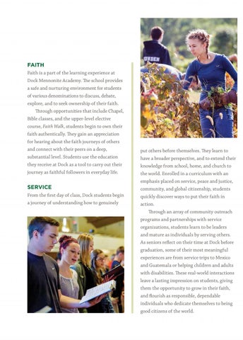 Dock Mennonite Academy Viewbook Grades 9-12 第 7 页