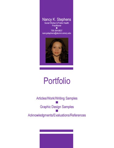 Portfolio pt3 ackevalsection by Nancy K. Stephens - Issuu